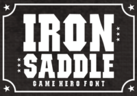 Iron Saddle Font - Featured Image