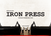 Ironpressfont Font - Featured Image