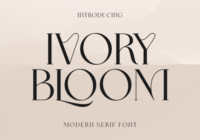 Ivory Bloom Font - Featured Image