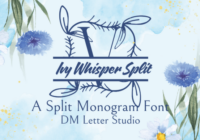 Ivy Whisper Split Monogram Font - Featured Image
