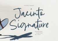 Jacinto Signature Font - Featured Image