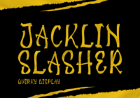 Jacklin Slasher Font - Featured Image