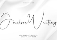 Jackson Writing Font - Featured Image