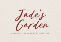 Jade’s Garden Font - Featured Image