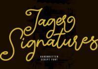 Jager Signature Font - Featured Image