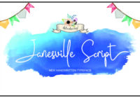 Janesville Script Font - Featured Image