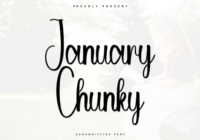 January Chunky Font - Featured Image