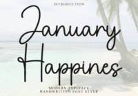January Happines Font - Featured Image
