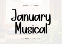 January Musical Font - Featured Image