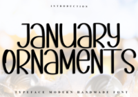 January Ornaments Font - Featured Image