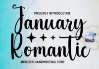January Romantic Font - Featured Image