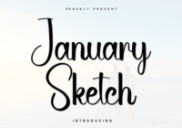 January Sketch Font - Featured Image