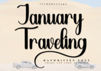 January Traveling Font - Featured Image