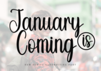 January is Coming Font - Featured Image