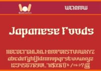 Japanese Foods Font - Featured Image
