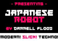 Japanese Robot Font - Featured Image