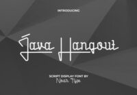 Java Hangout Font - Featured Image