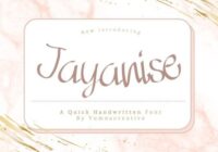 Jayanise Font - Featured Image