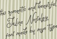Jelina Nostalgia Font - Featured Image