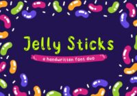 Jelly Sticks Font - Featured Image