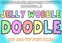 Jelly Wobble Doodle Font - Featured Image