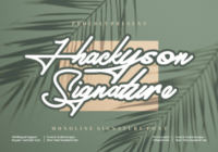 Jhackyson Signature Font - Featured Image