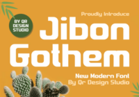 Jibon Gothem Font - Featured Image