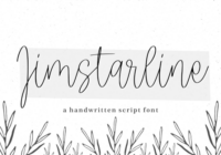 Jimstarline Font - Featured Image