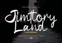 Jimtlory Land Font - Featured Image
