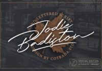 Jodie Badiston Font - Featured Image