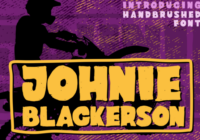 Johnie Blackerson Font - Featured Image