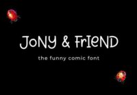 Jony and Friend Font - Featured Image