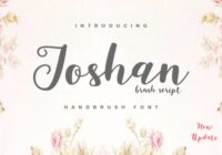 Joshan Brush Font - Featured Image