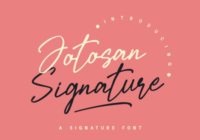 Jotosan Signature Font - Featured Image