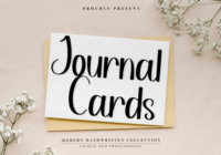 Journal Cards Font - Featured Image