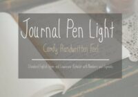 Journal Pen Light Font - Featured Image