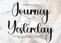 Journey Yesterday Font - Featured Image