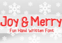 Joy and Merry Font - Featured Image