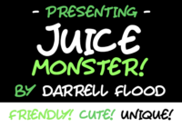 Juice Monster Font - Featured Image