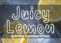 Juicy Lemon Font - Featured Image