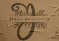 Julia Monogram Font - Featured Image