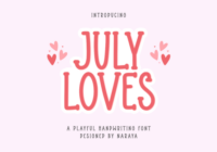 July Loves Font - Featured Image