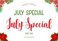 July Special Font - Featured Image