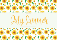 July Summer Font - Featured Image