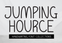 Jumping Hource Font - Featured Image