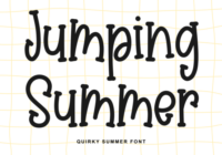 Jumping Summer Font - Featured Image