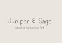 Juniper & Sage Font - Featured Image