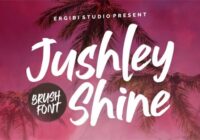 Jushley Shine Font - Featured Image