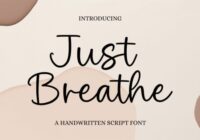 Just Breathe Font - Featured Image