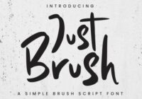 Just Brush Font - Featured Image